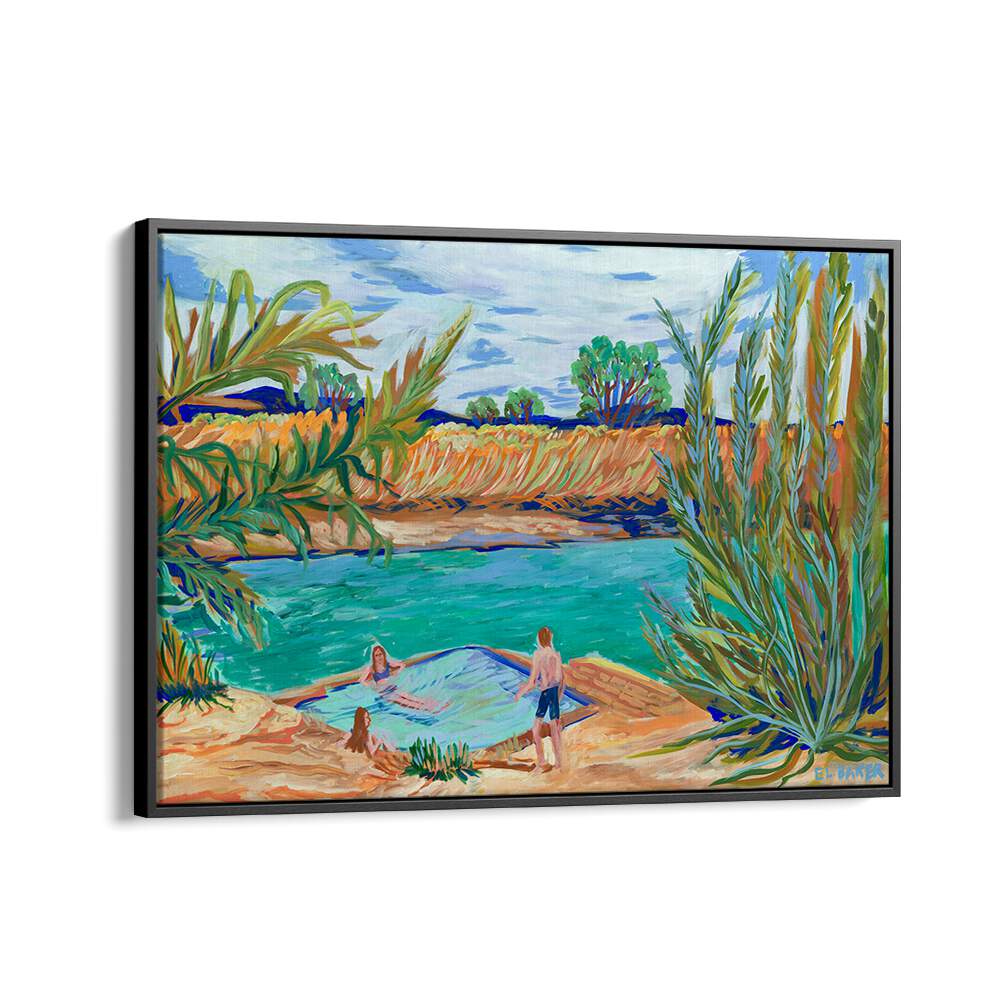 Serene waterside scene showcasing tranquility, perfect for enhancing spaces with WATERSIDE, LANDSCAPE PAINTINGS.