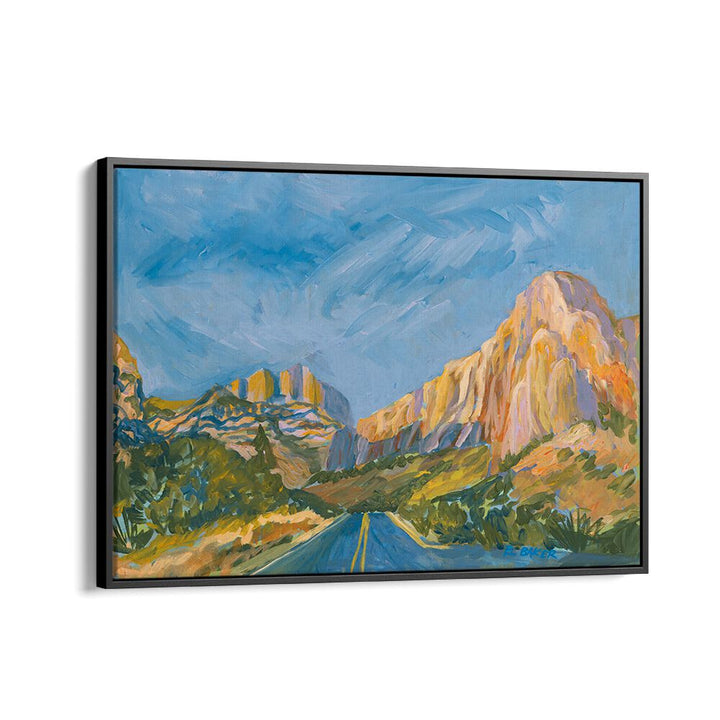 Stunning MOUNTAIN ROAD, LANDSCAPE PAINTINGS showcasing vibrant mountains and serene roads for your living space.