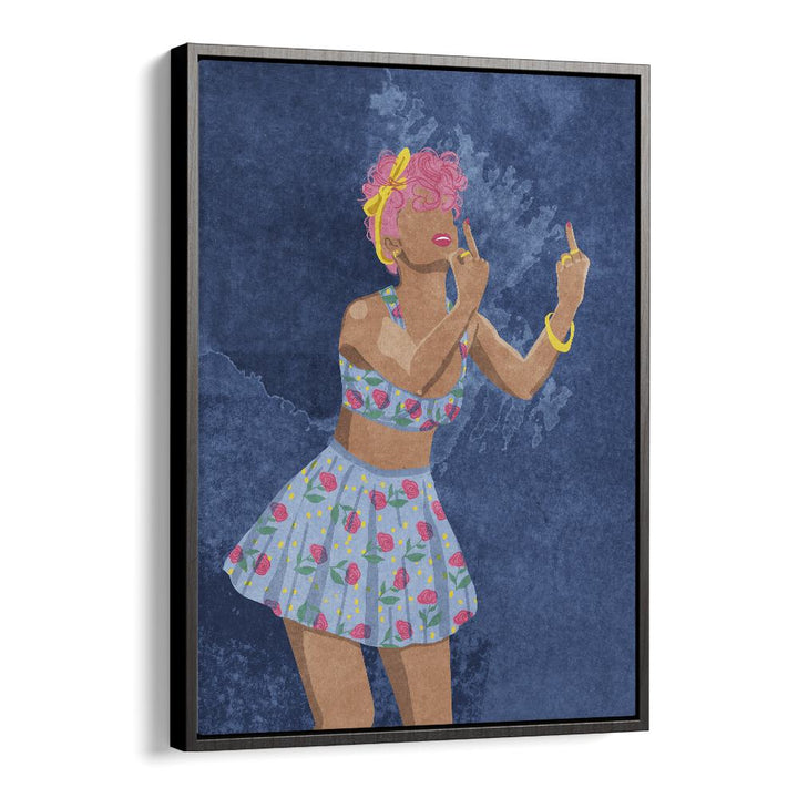 Bold and colorful "NOT YOUR GIRL, FASHION POSTERS" by Raissa Oltmanns, perfect for modern art lovers.