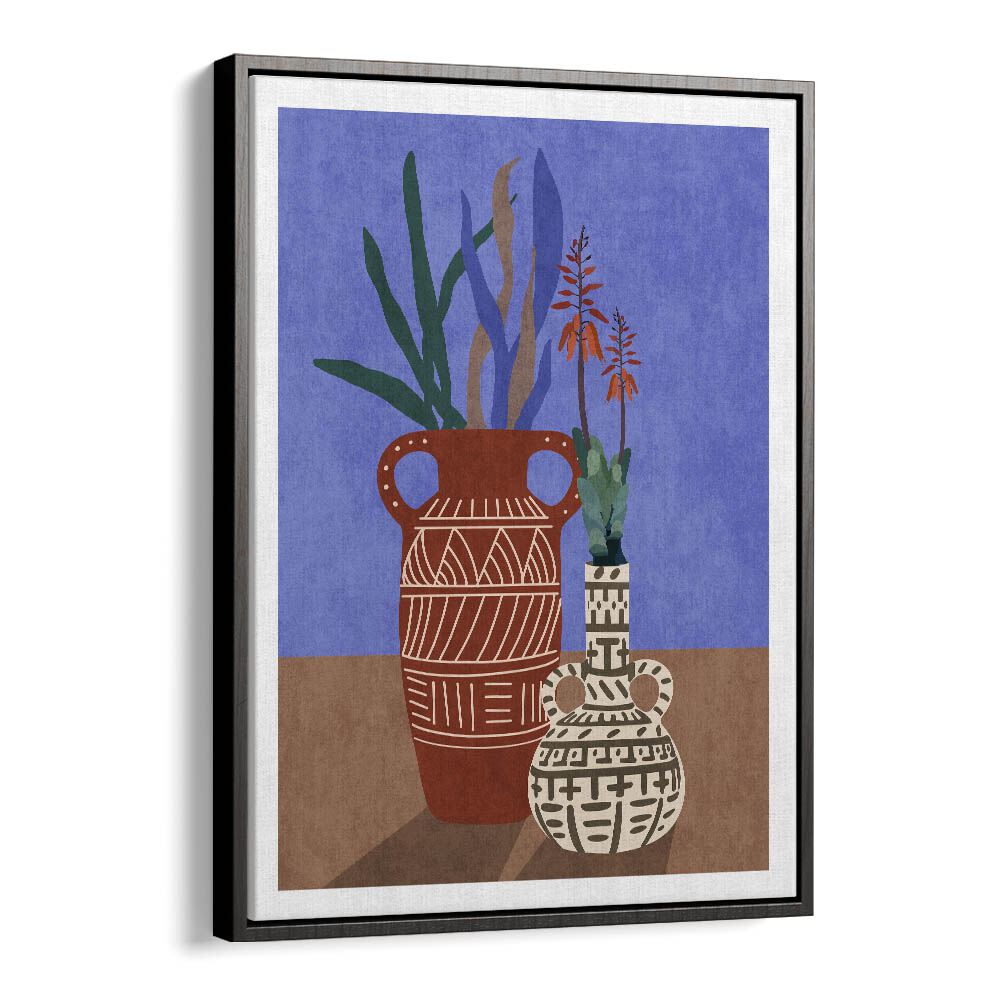 Elegant FLOWER VASE III, BOHO ART PAINTINGS by Emel Tunaboylu, showcasing vibrant colors and stylish design.