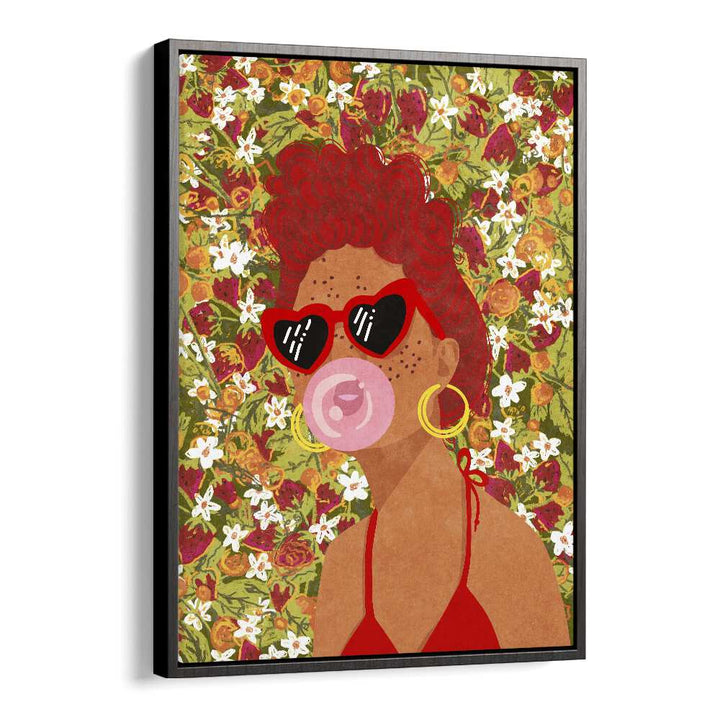 Vibrant STRAWBEERY LADY, FASHION POSTERS by Raissa Oltmanns, adding modern elegance to your home decor.