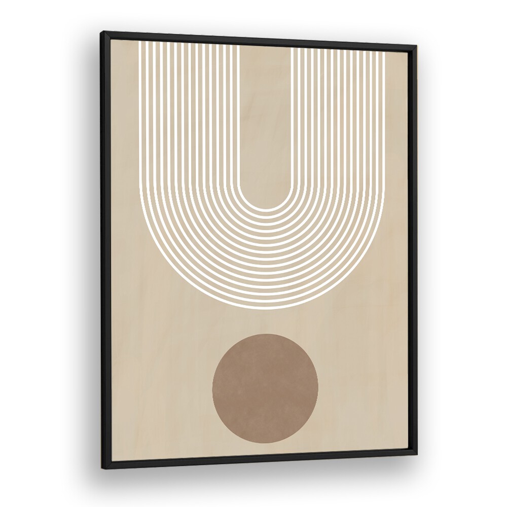 Elegant BEIGE ARC II, BOHO ART PAINTINGS featuring geometric design, perfect for enhancing any living space.
