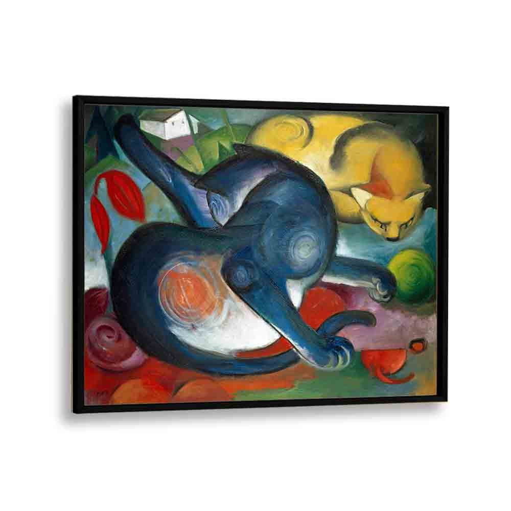 painting - TWO CATS, BLUE AND YELLOW (1912) by Asianmonk