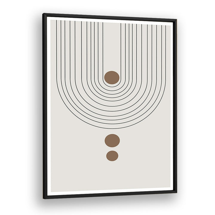 Elegant ARCH II, BOHO ART PAINTINGS in a stylish black frame, perfect for modern home decor by The Miuus Studio.