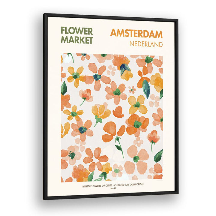 Amsterdam, floral flower paintings showcase vibrant blooms, capturing the essence of the city in stunning art.