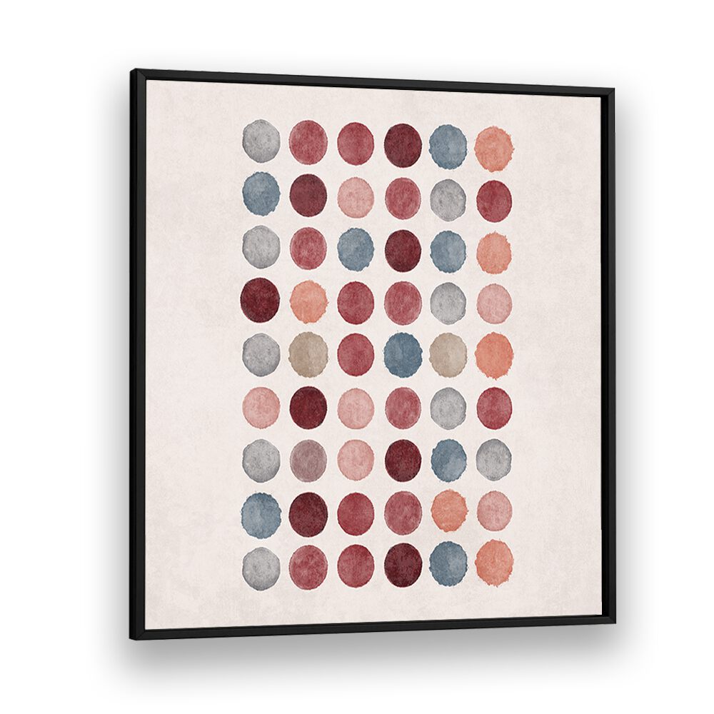 Vibrant WATERCOLOR DOTS, BOHO ART PAINTINGS by Emel Tunaboylu, showcasing colorful dots on premium canvas.