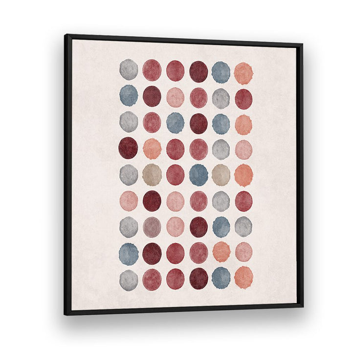 Vibrant WATERCOLOR DOTS, BOHO ART PAINTINGS by Emel Tunaboylu, showcasing colorful dots on premium canvas.