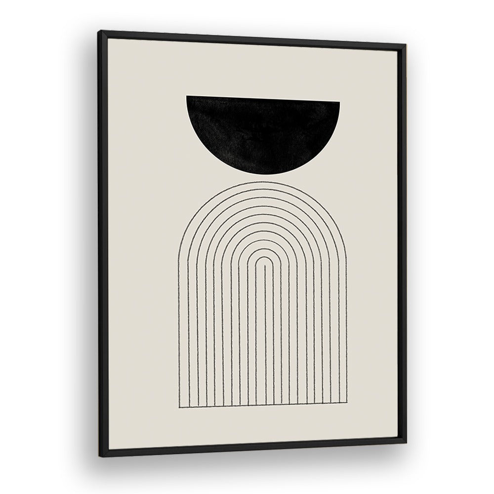 Stylish BAB I, BOHO ART PAINTINGS in a sleek black frame, perfect for enhancing modern decor from The Miuus Studio.