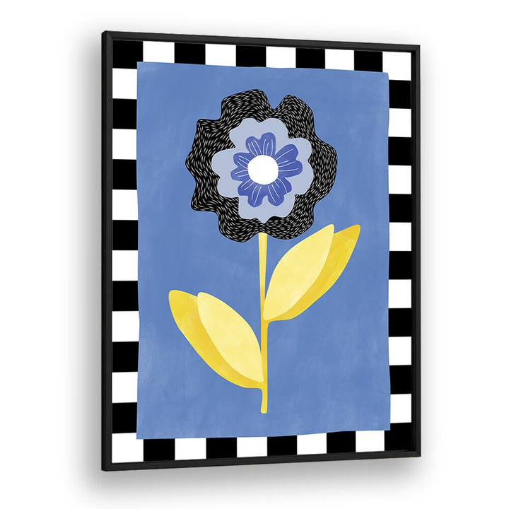 Colorful BLUE FLOWER, FLORAL FLOWER PAINTINGS by Elena Ristova, perfect for enhancing your space's beauty.