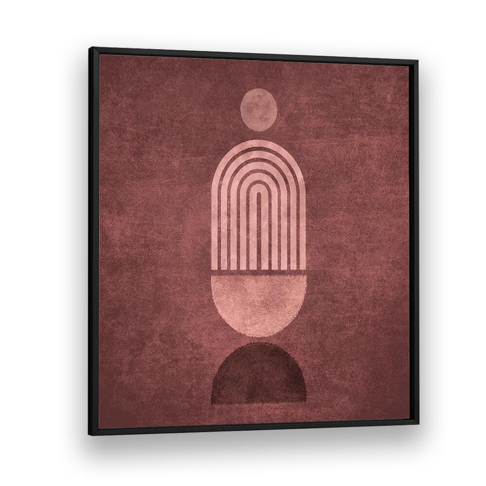 Stylish RAINBOW GATE VAZO, BOHO ART PAINTINGS by Emel Tunaboylu in a black frame, perfect for vibrant decor.