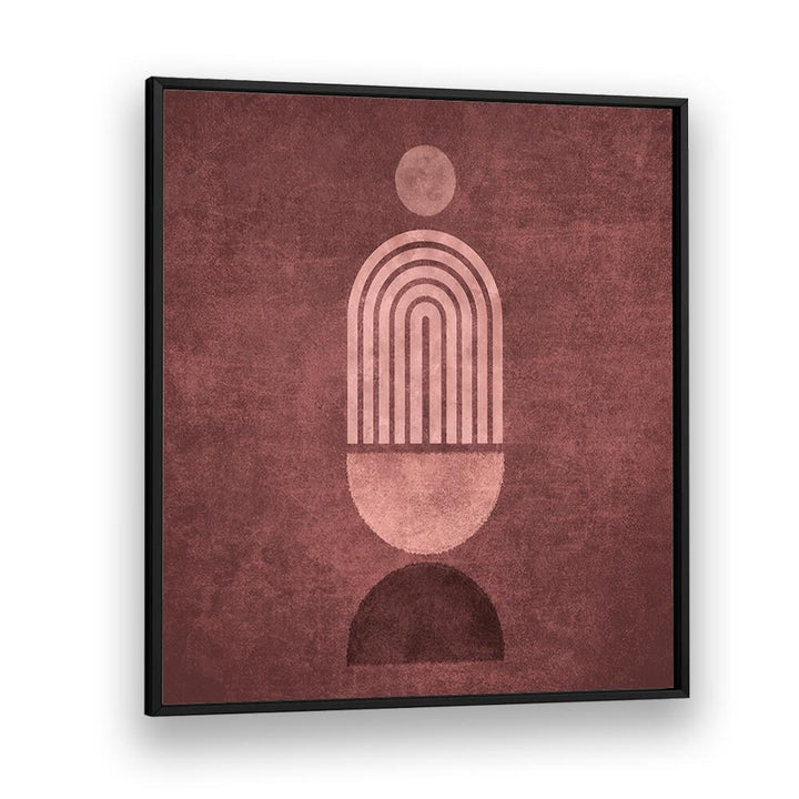 Stylish RAINBOW GATE VAZO, BOHO ART PAINTINGS by Emel Tunaboylu in a black frame, perfect for vibrant decor.