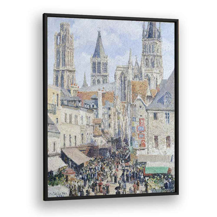 comic painting - GROCERY STREET, ROUEN (1898) by Asianmonk