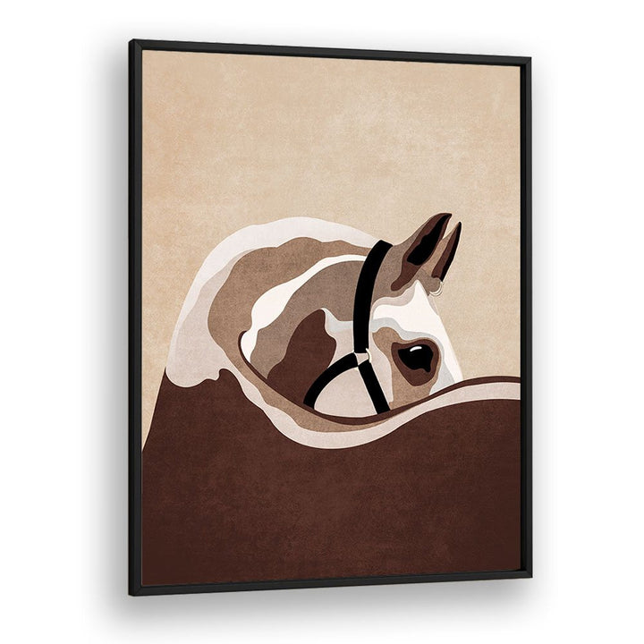 Elegant HORSE II, ANIMAL PAINTINGS by Emel Tunaboylu, enhancing your space with stunning equine artistry.