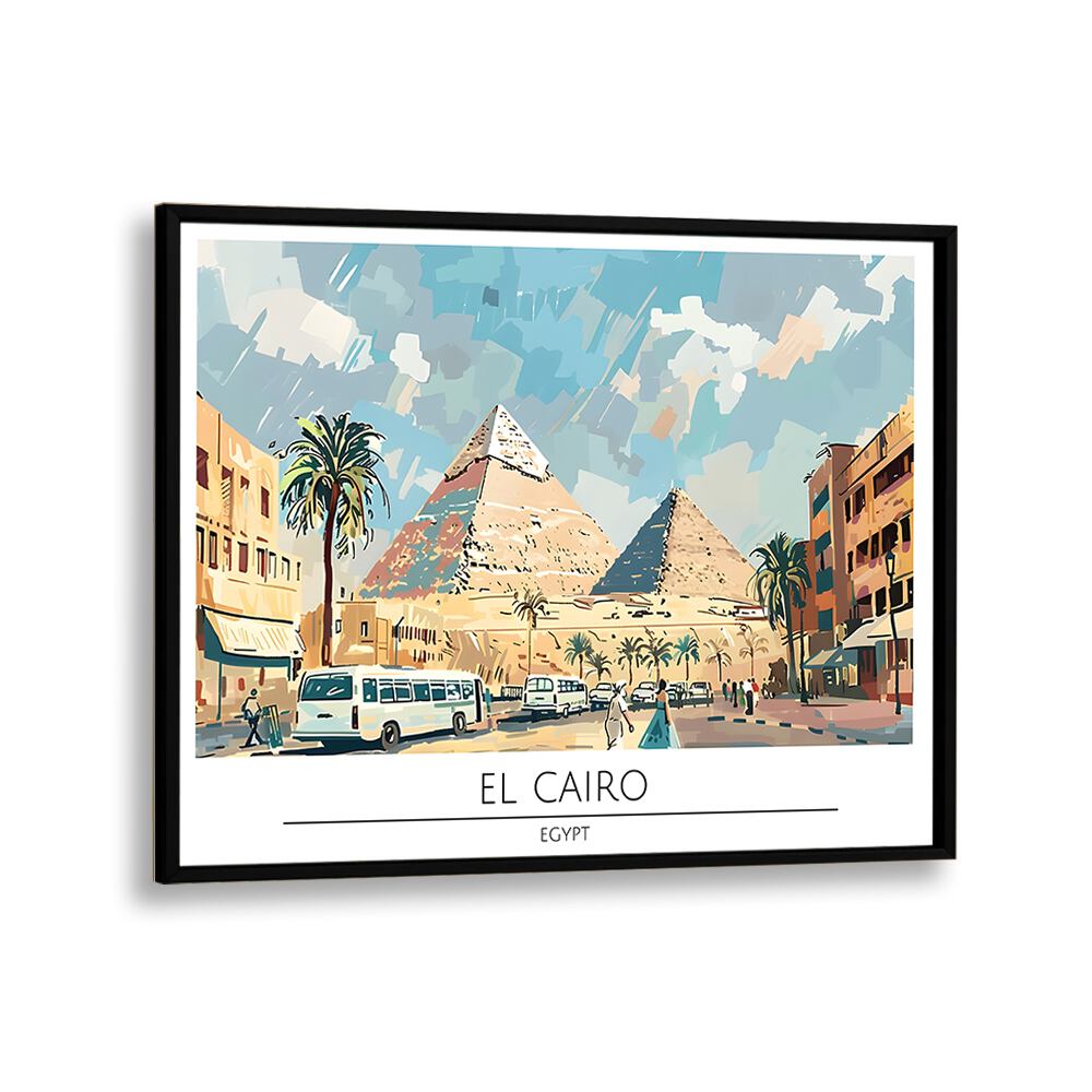 TRAVEL ART painting - EL CAIRO CAPITAL CITY - EGYPT by Asianmonk