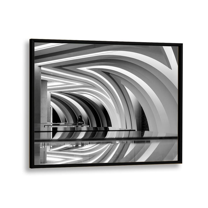Elegant CURVED II, PHOTOGRAPHY PRINTS showcase stunning architecture and reflections, perfect for art enthusiasts.