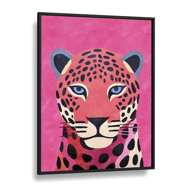 Colorful PINK CHEETAH, ANIMAL PAINTINGS by Andrea Haase, showcasing a stunning cheetah design on a vibrant pink background.