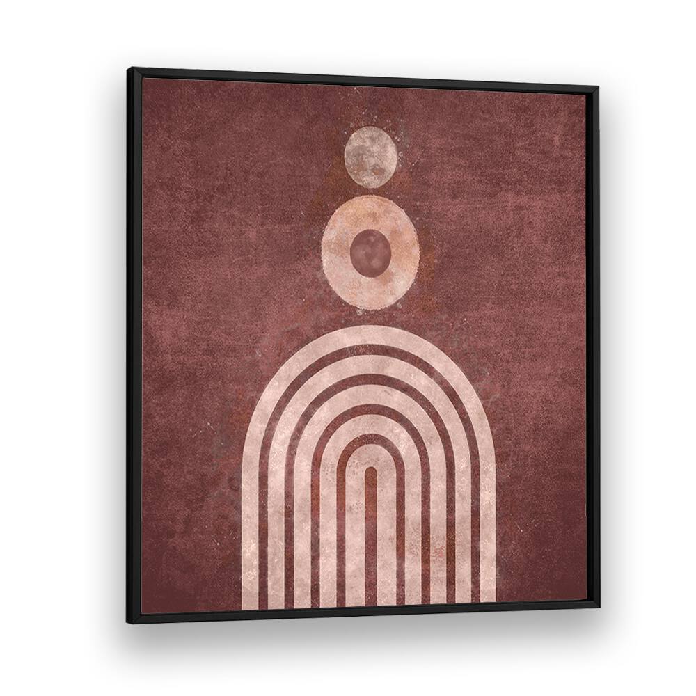 RAINBOW GATE VISNE, BOHO ART PAINTINGS featuring elegant arches and earthy tones, perfect for modern decor by Emel Tunaboylu.