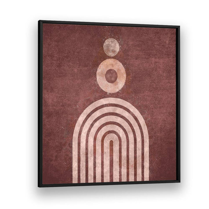 RAINBOW GATE VISNE, BOHO ART PAINTINGS featuring elegant arches and earthy tones, perfect for modern decor by Emel Tunaboylu.