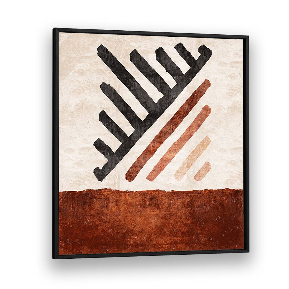 Geometrik CIZGILI KILIM KIREMIT, BOHO ART PAINTINGS by Emel Tunaboylu, perfect for modern home decor.