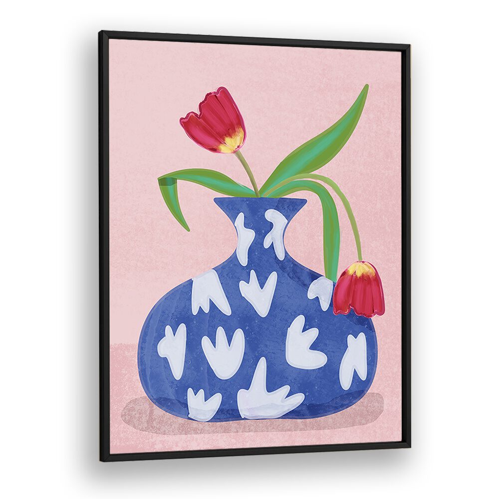 Floral elegance shines in the TULPE IN VASE, FASHION POSTERS by Raissa Oltmanns, perfect for any stylish space.