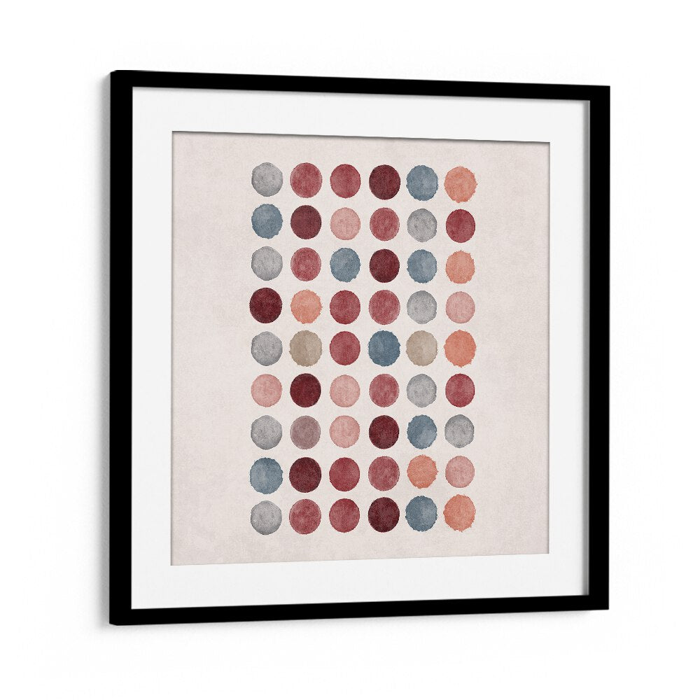 Vibrant WATERCOLOR DOTS, BOHO ART PAINTINGS by Emel Tunaboylu, perfect for modern decor and artistic flair.