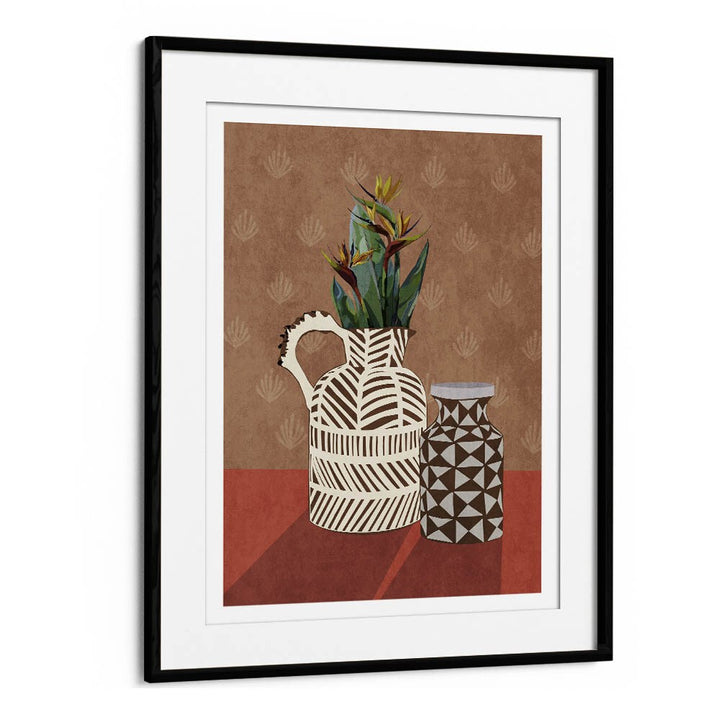 Vibrant FLOWER VASE IV, BOHO ART PAINTINGS by Emel Tunaboylu, perfect for enhancing any modern space.