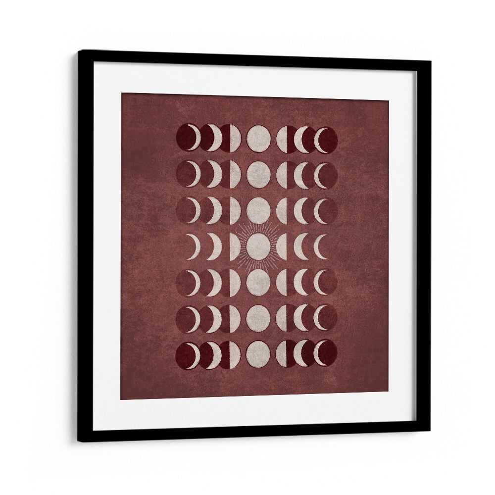 Elegant VISNE MOONS PHASES, BOHO ART PAINTINGS showcasing lunar phases, perfect for enhancing your living space.