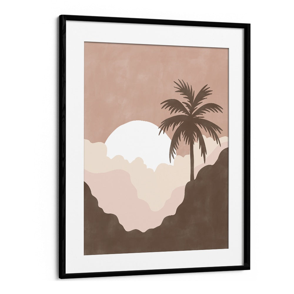 Captivating sunset landscape painting by Elena Ristova, perfect for enhancing your decor with sunset, landscape paintings.