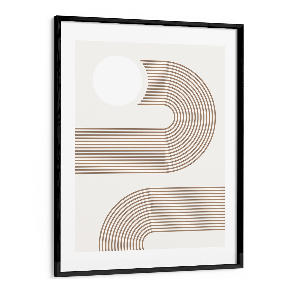 Stylish BEIGE ARC, BOHO ART PAINTINGS in a sleek frame, perfect for elevating modern home decor.