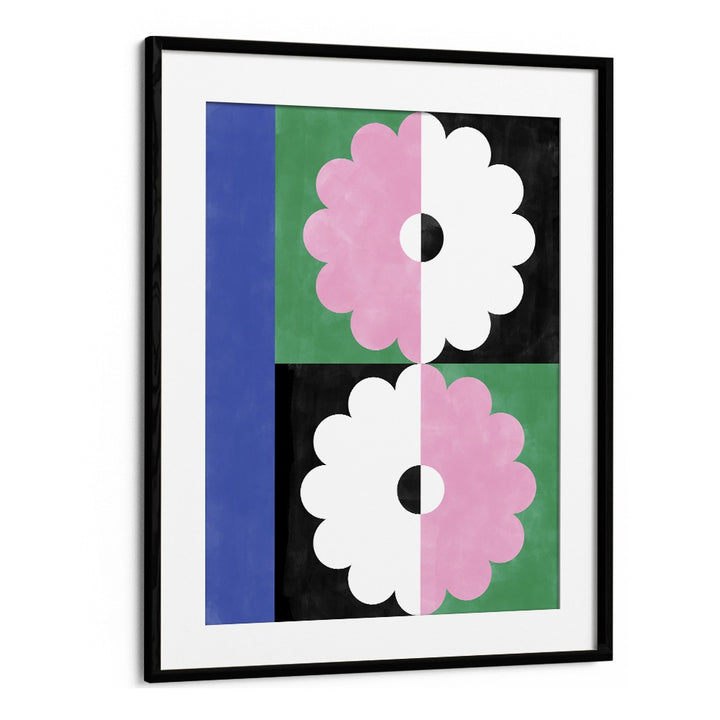 Colorful TWIN FLOWER, FLORAL FLOWER PAINTINGS by Elena Ristova, enhancing any space with vibrant botanical artistry.