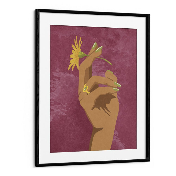 Stylish hand holding a flower, perfect for your space—explore SMOKING FLOWER, FASHION POSTERS by Raissa Oltmanns.