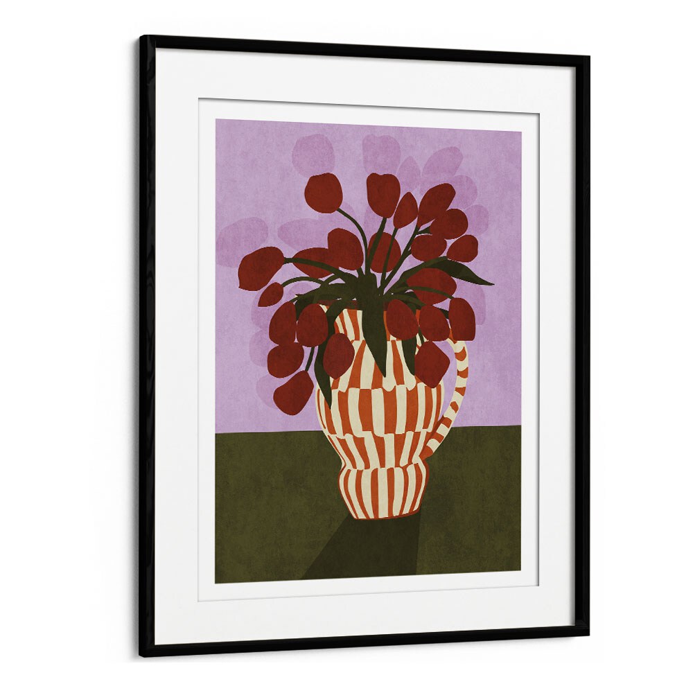 Colorful Flower Vase I, a captivating piece from Emel Tunaboylu, perfect for boho art paintings in your modern home.