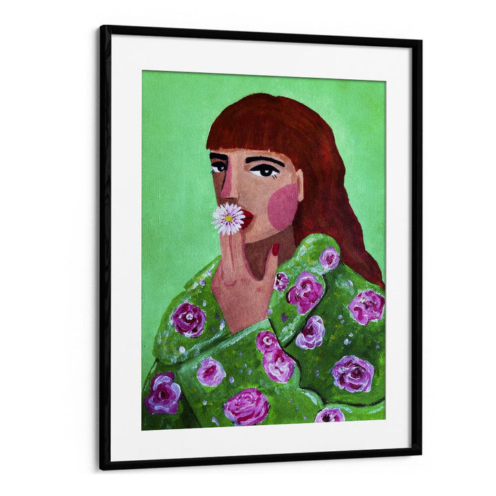 Stunning artwork of a woman with a flower, perfect for your space. Explore WOMAN SMOKING A FLOWER, FASHION POSTERS.