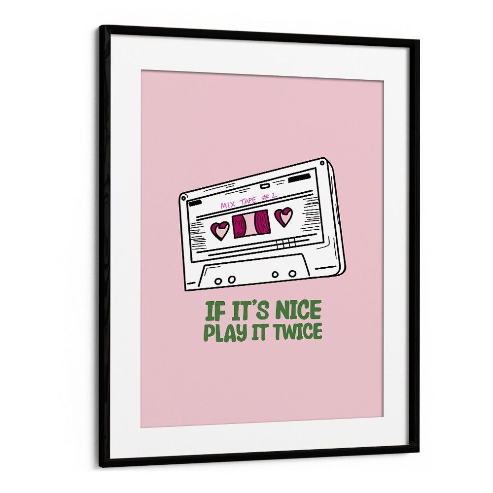 Framed "If It's Nice Play It Twice" movie posters, perfect for music lovers to inspire creativity and joy.