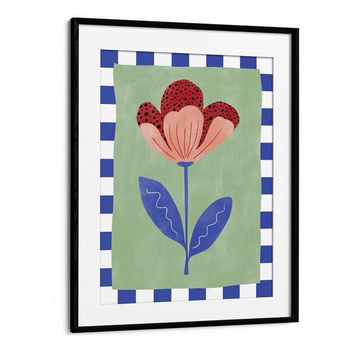 Vibrant RED FLOWER in a colorful design, perfect for FLORAL FLOWER PAINTINGS lovers. Enhance your space with elegance!