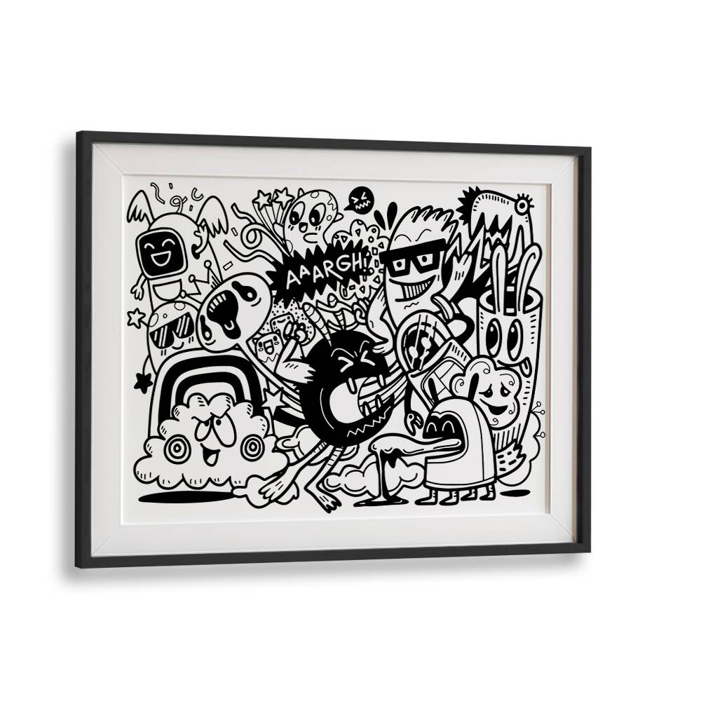 PEOPLE MAKE ME MAD , DOODLE ART PAINTINGS