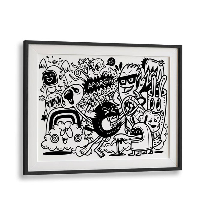 PEOPLE MAKE ME MAD , DOODLE ART PAINTINGS