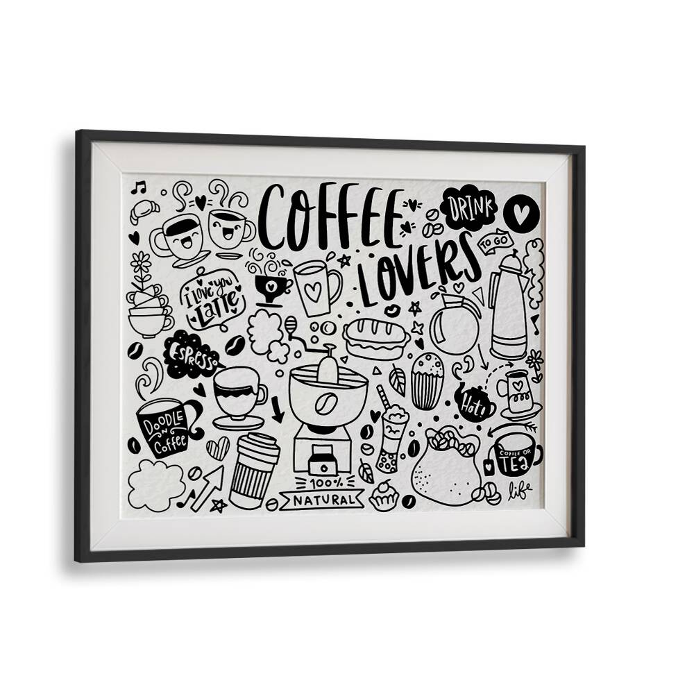 HIGH CAFFEINE , DOODLE ART PAINTINGS