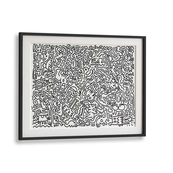 MONSTER MAZE , DOODLE ART PAINTINGS