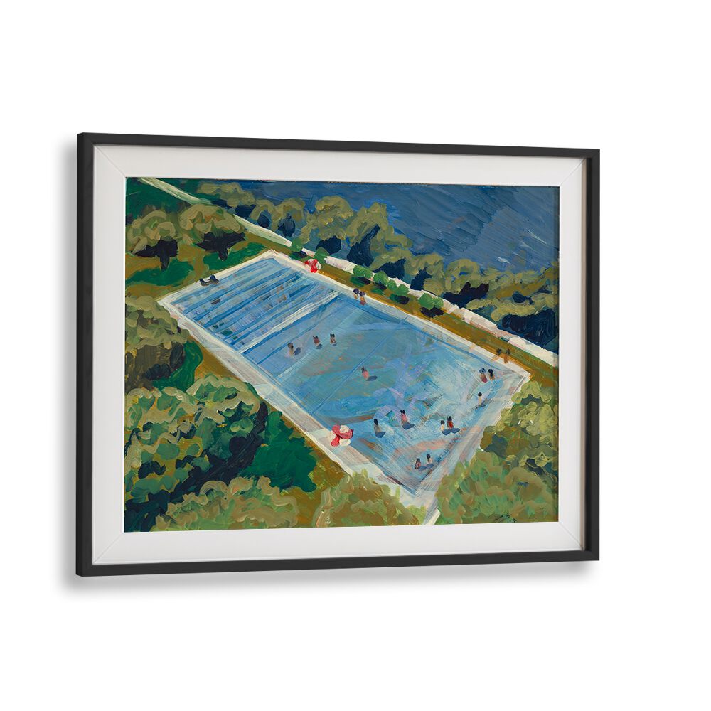 Stunning AUSTIN DEEP SWIMMING POOL, LANDSCAPE PAINTINGS showcasing vibrant colors and serene beauty for any space.