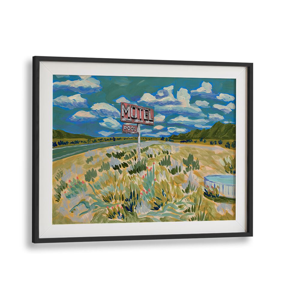 Vibrant MOTEL , LANDSCAPE PAINTINGS artwork capturing serene nature, perfect for transforming your living space.