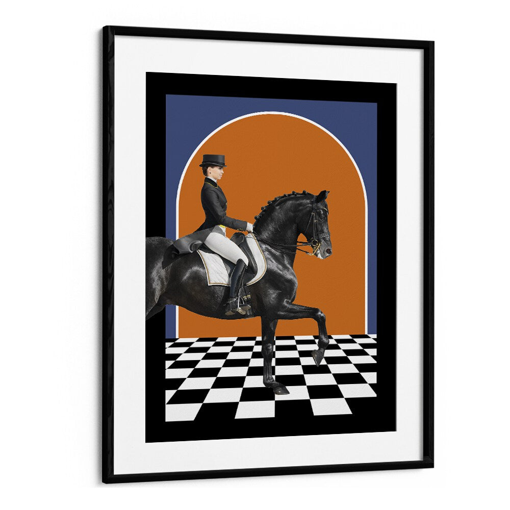 ANIMALS painting - LADY ON A HORSE by Asianmonk