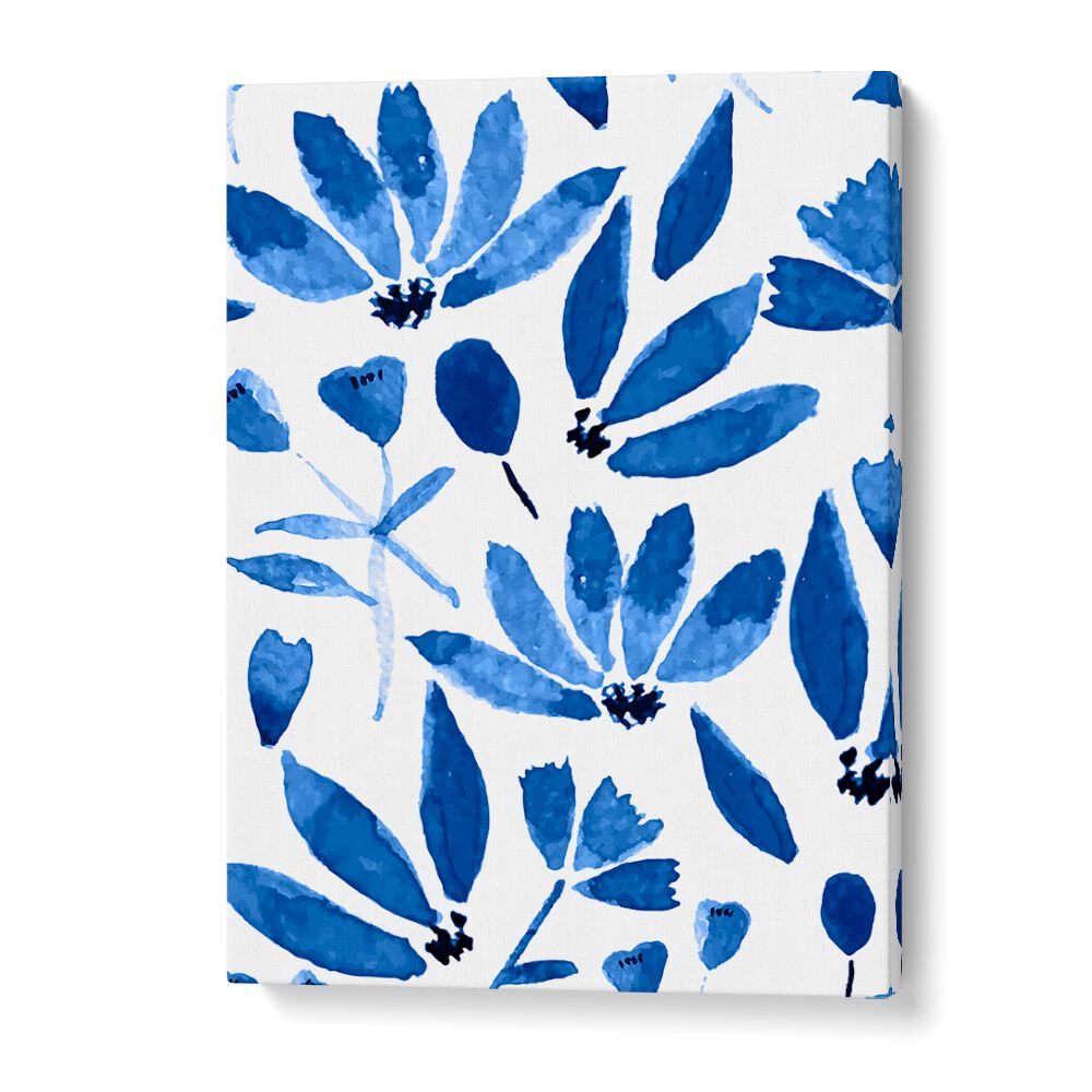 Vibrant BLUE FLOWERS, FLORAL FLOWER PAINTINGS perfect for enhancing your space with nature's beauty.