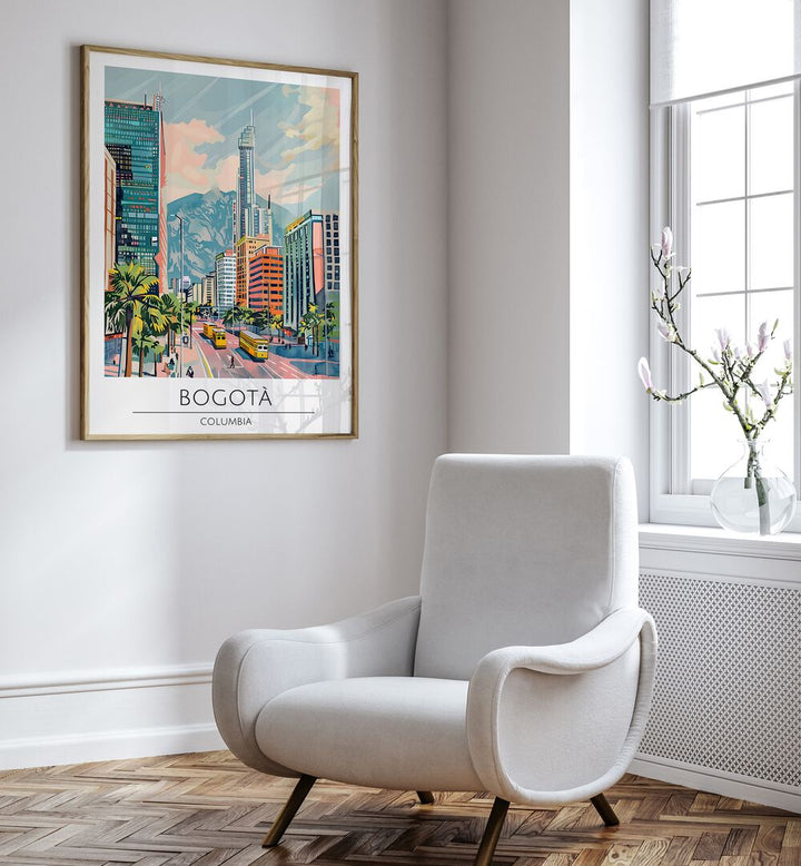 Vibrant BOGOTA - COLUMBIA, TRAVEL POSTERS showcasing the city's essence, perfect for elevating your space.