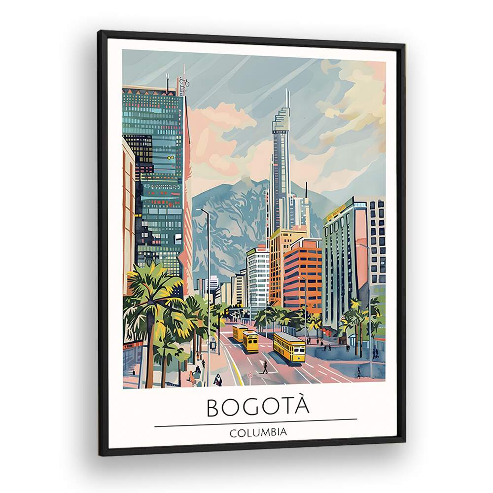 Decorate your space with BOGOTA - COLUMBIA, TRAVEL POSTERS showcasing vibrant cityscapes and rich culture.