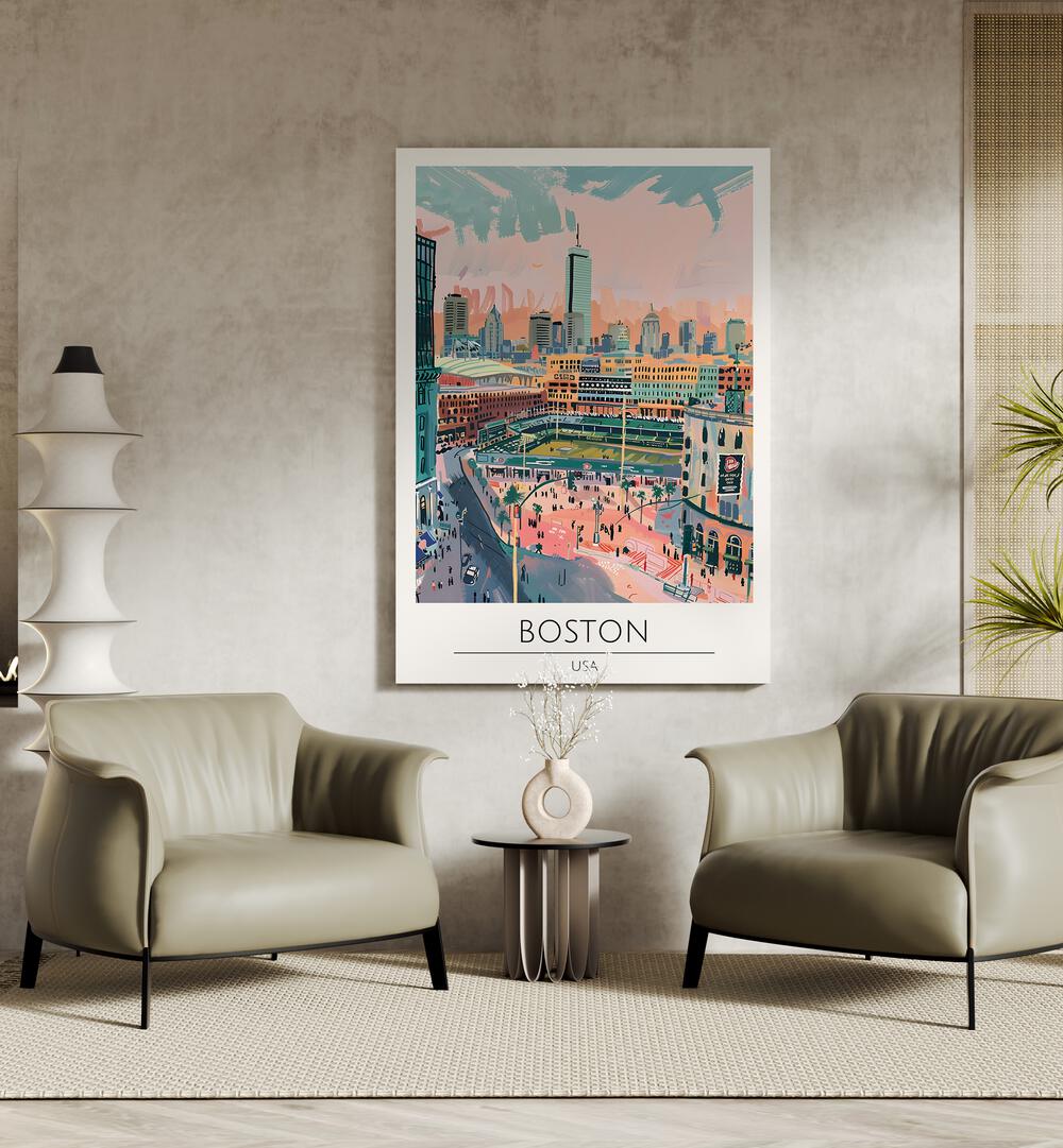 Elevate your decor with BOSTON - USA, TRAVEL POSTERS, showcasing the city's vibrant culture and history.