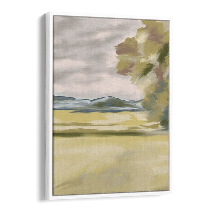 branching shadows ii landscape paintings in White Floater Frame