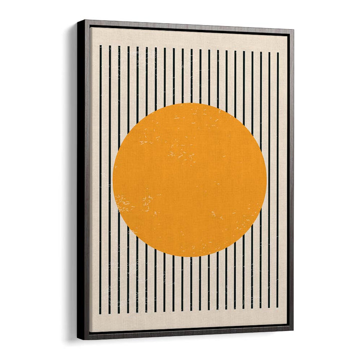 Bright Minimal Series IV by Jay Stanley showcases modern boho art paintings with a vibrant orange circle design.