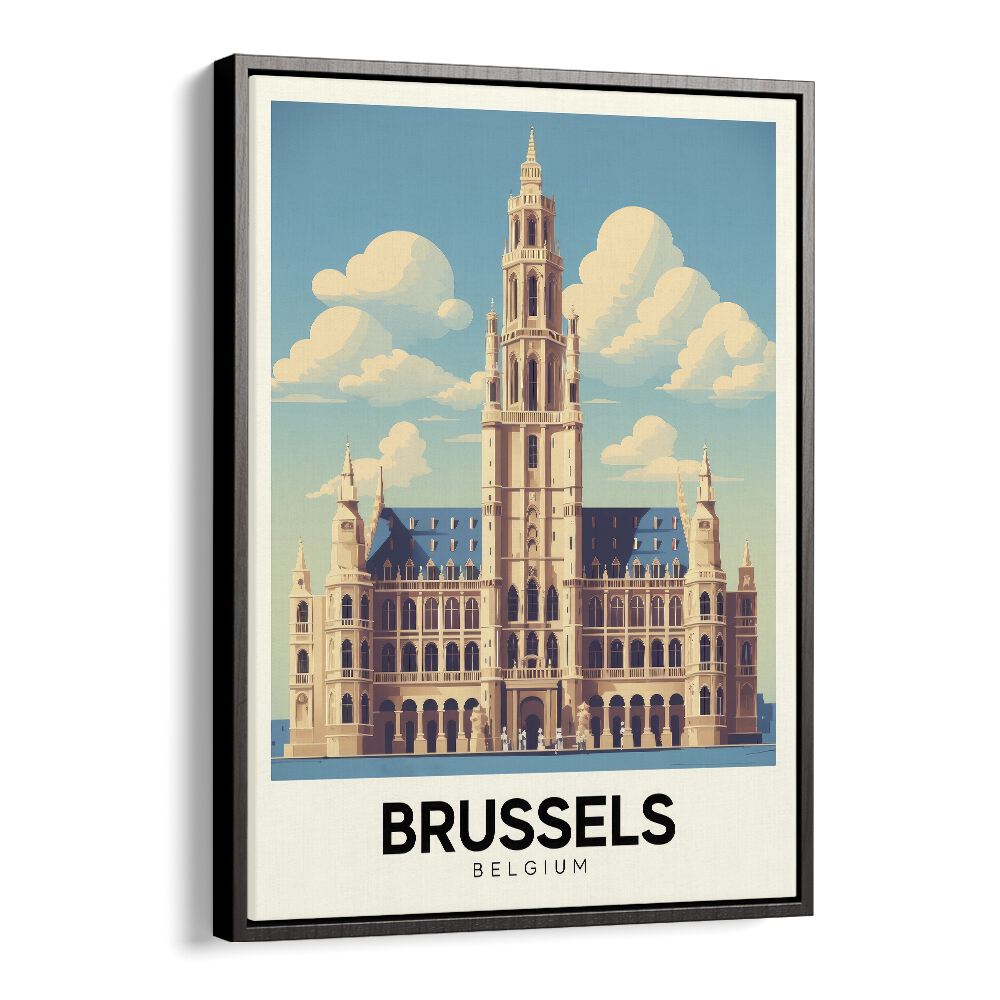 Stunning BRUSSELS - BELGIUM-II, TRAVEL POSTERS capturing the city's charm in elegant wall art. Perfect for decor!