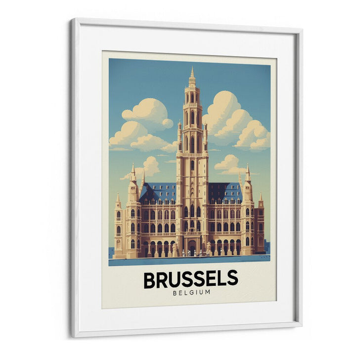 Stunning BRUSSELS - BELGIUM-II, TRAVEL POSTERS showcase the city's charm in elegant wall art, perfect for your decor.